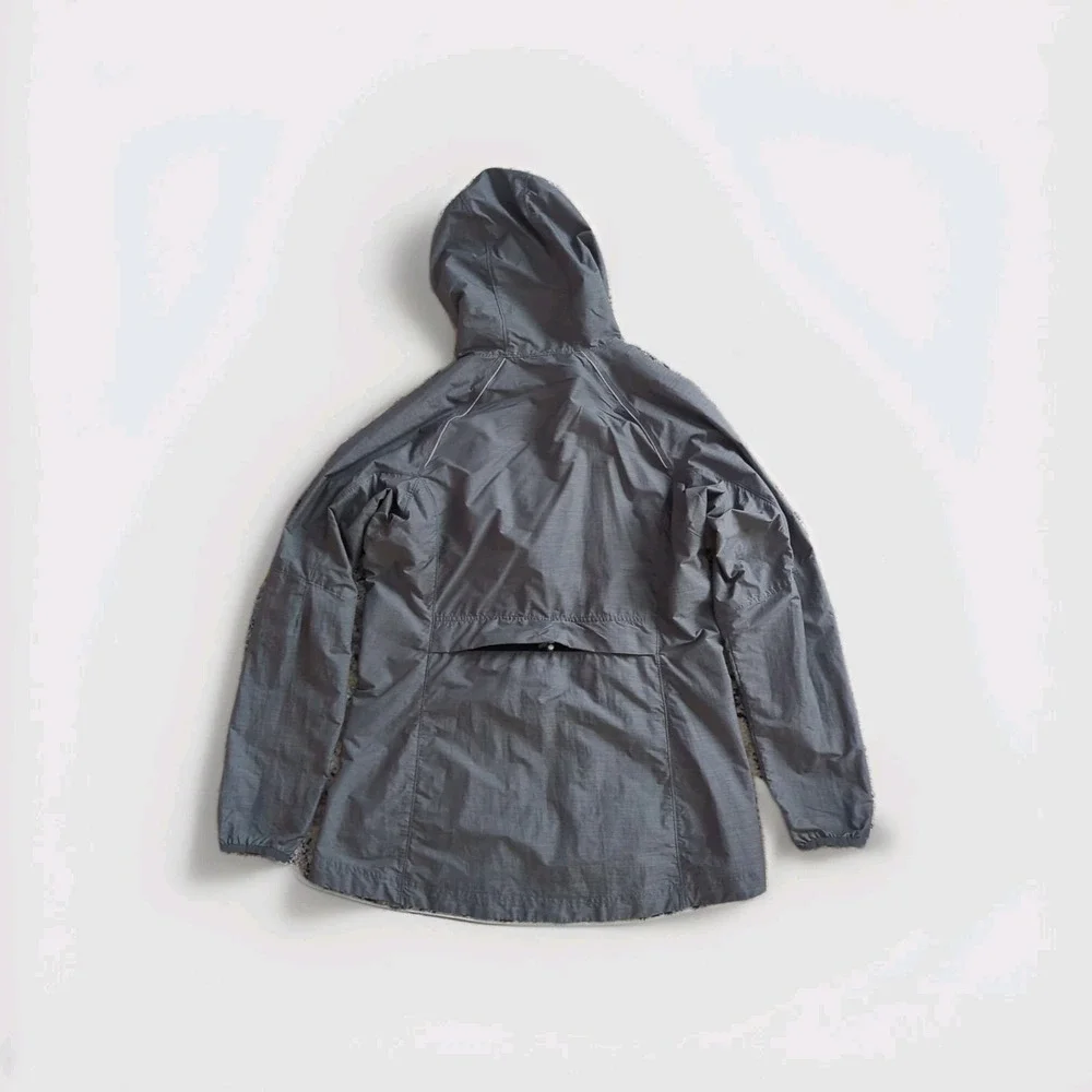 LL Bean Womens Jacket 100% Nylon Medium Utility Hood Rugged Trail‎ Gorpcore